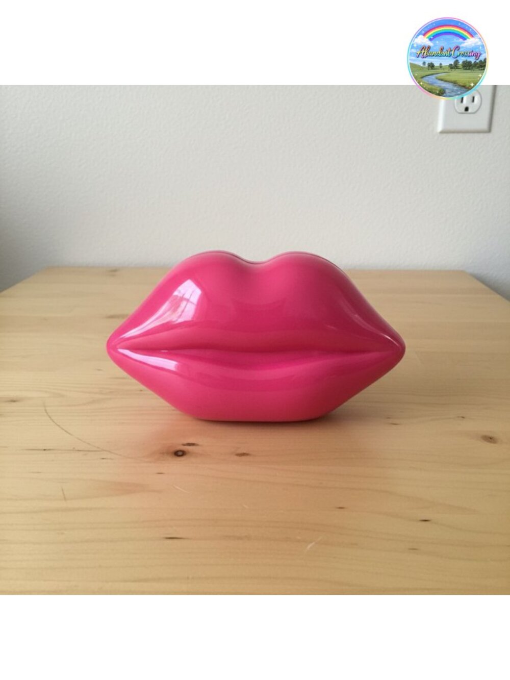 Acrylic Lip Shaped Evening Clutch Elegant Handbag